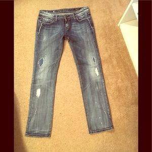 Express distressed jeans